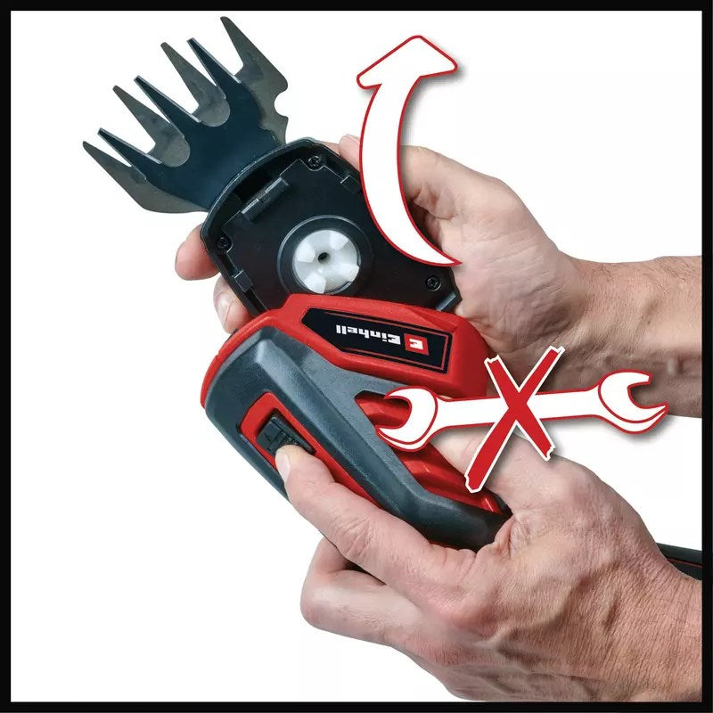 Einhell GC-CG 3 6/70 Li Cordless Grass Shear 7 cm 3.6 V Lithium-Ion (Li-Ion) Aluminium Black Red