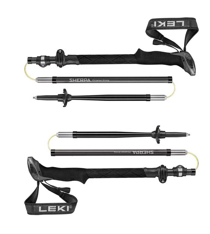 LEKI SHERPA FX Trekking Poles 120-140 cm Black