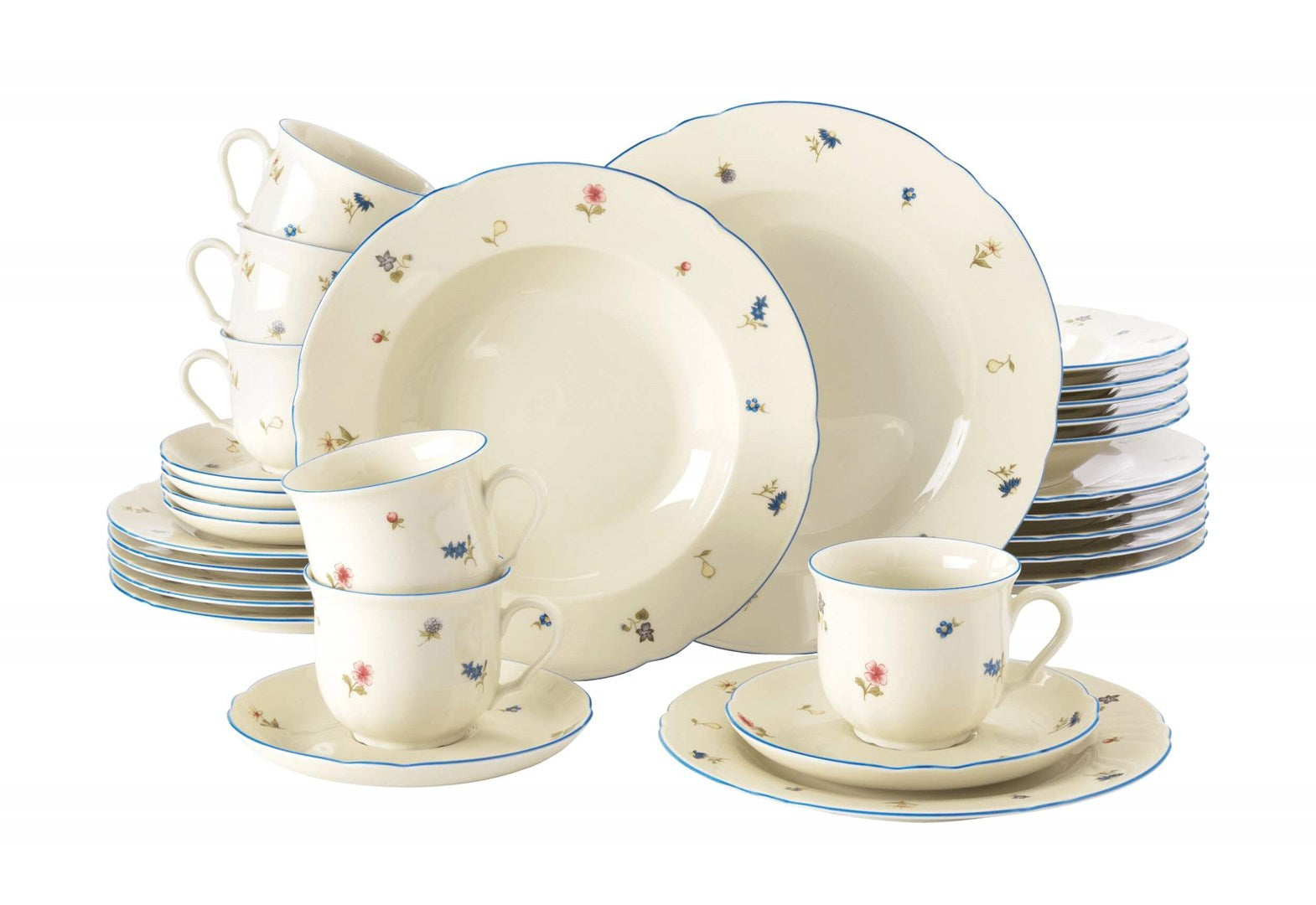 SELTMANN MARIE-LUISE STREUBLUME Dinnerware Set for 6 People