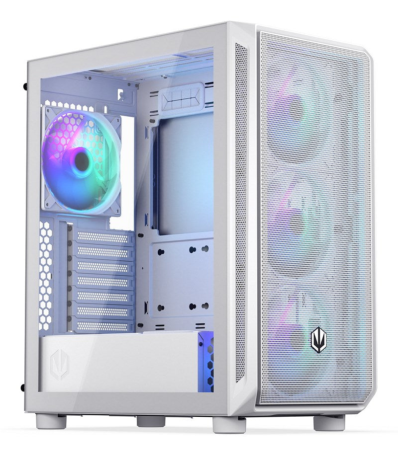 ENDORFY ARX 500 ARGB White Midi Tower - Spacious Case for High-Performance Systems