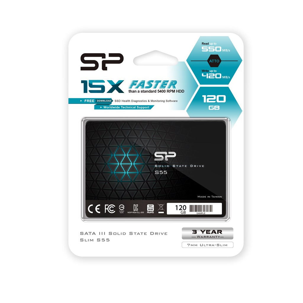 S55 SSD - 2.5" SATA III 6Gb/s, Affordable Upgrade for Old Computers 6-Gbit/s-Schnittstelle
