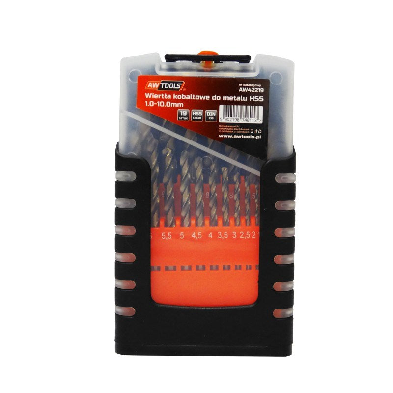 AWTOOLS Drill Bit Set 19 Pieces 440 g AW42219