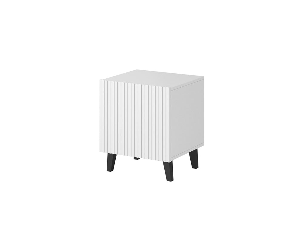 PAFOS Bedside Table 2 pcs. 45x40x51 cm White Matt