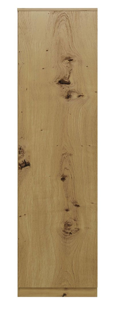 Topeshop SD-50 Artisan Wardrobe - Oak with 5 Shelves and 1 Door