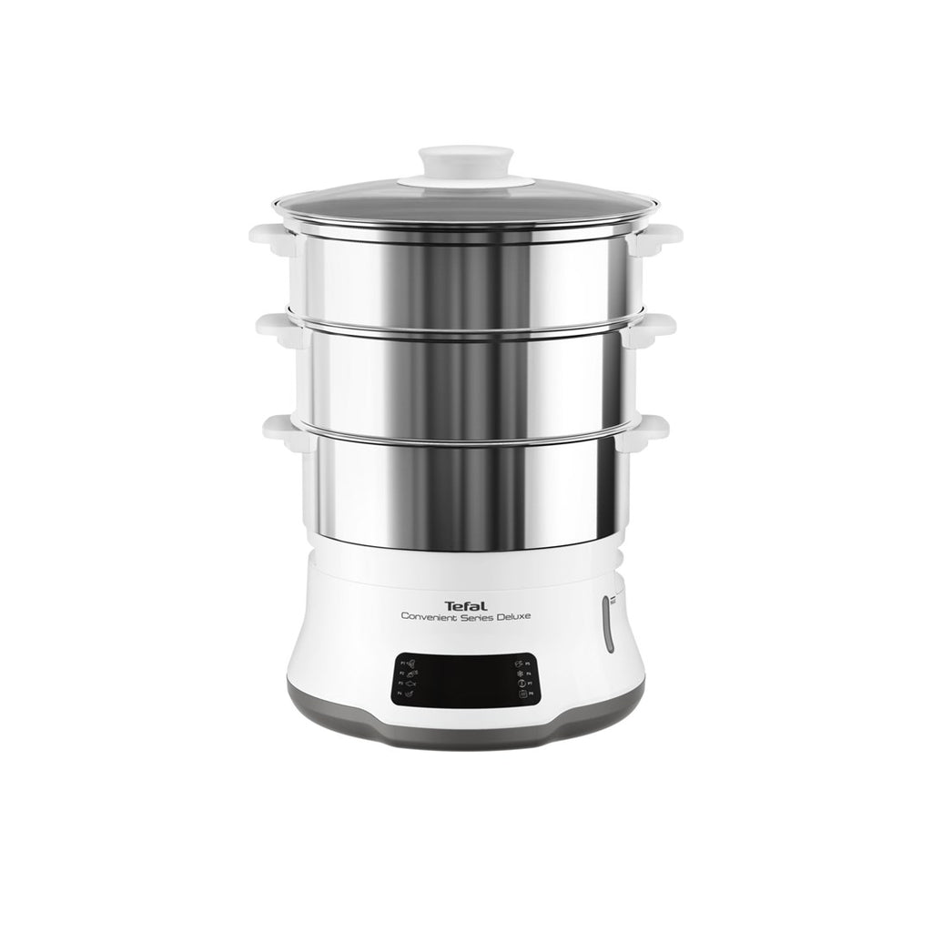 Tefal Convenient Series Deluxe VC502D steam cooker 3 basket(s) Countertop 900 W Stainless steel  White