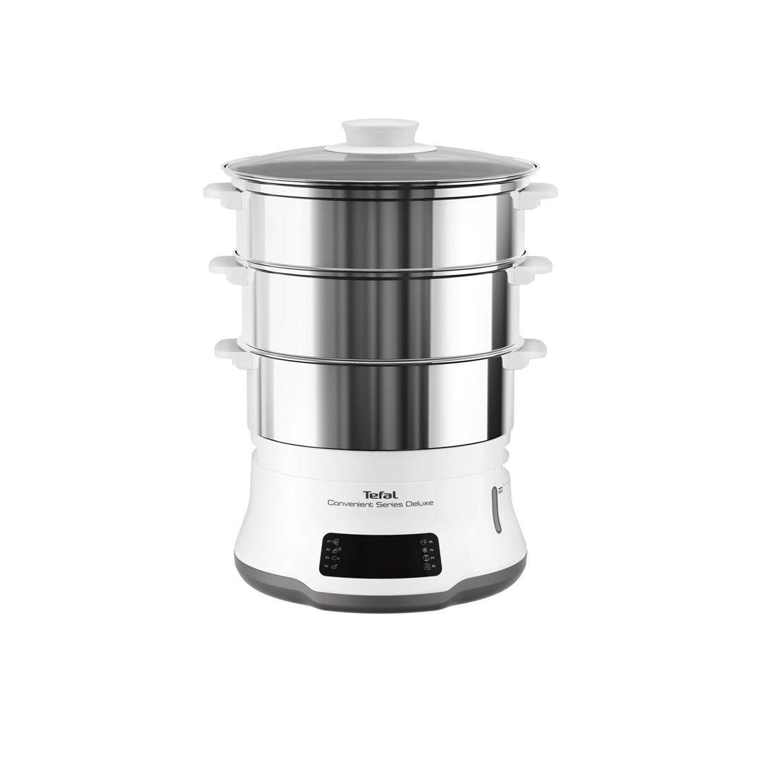 Tefal Convenient Series Deluxe VC502D steam cooker 3 basket(s) Countertop 900 W Stainless steel  White