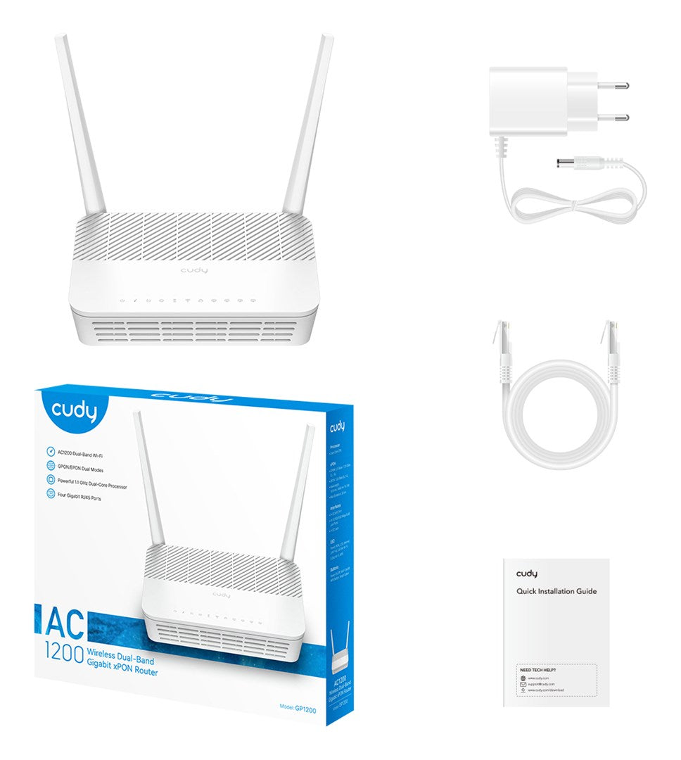 Cudy AC1200 Wi-Fi GPON Router
