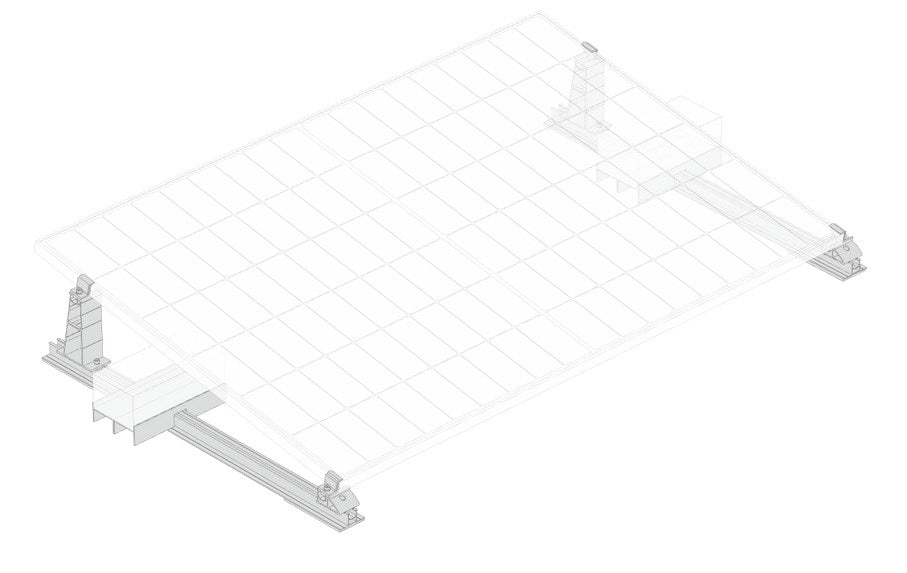 Ecoflow Bracket - Flat Roof - for 400W, 450W, 520W Solar Panels (EFA-BKWFLATROOF-W-EU)