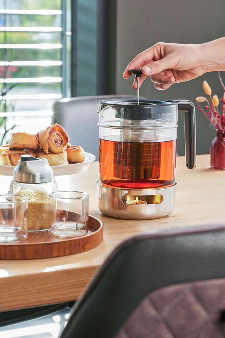 GEFU T-PREP Tea Kettle with Warmer 1.5 L
