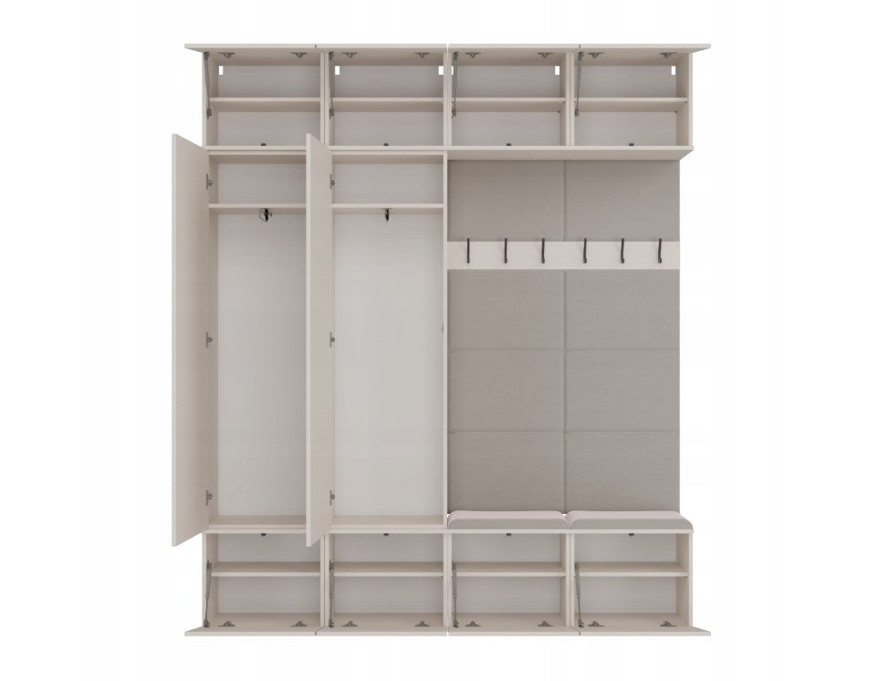 TOP E SHOP HAGA IV 2SZ2W Cashmere Wardrobe M-MP-G-HAG-IV/2S W-KASZ 10 Doors, Modern Style