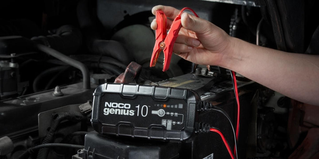 NOCO GENIUS10 EU - 10A Battery Charger - for 6V/12V Batteries - Maintenance and Desulfurization Function (GENIUS10EU)