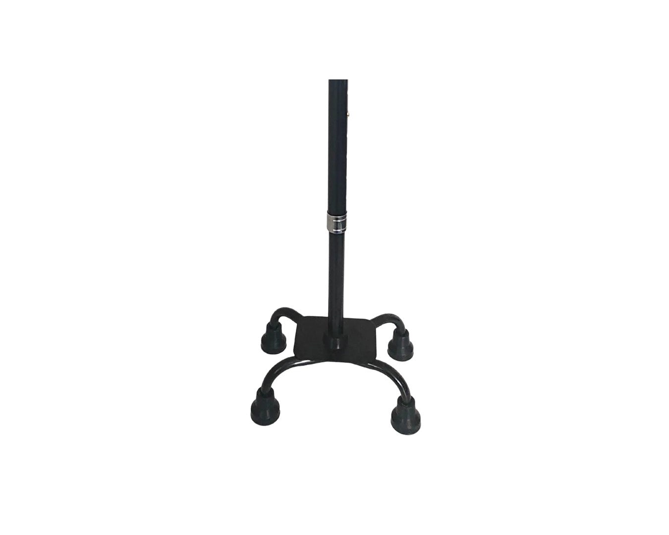 Laska Quadruped Walking Stick - Adjustable - Black - Max 100 kg