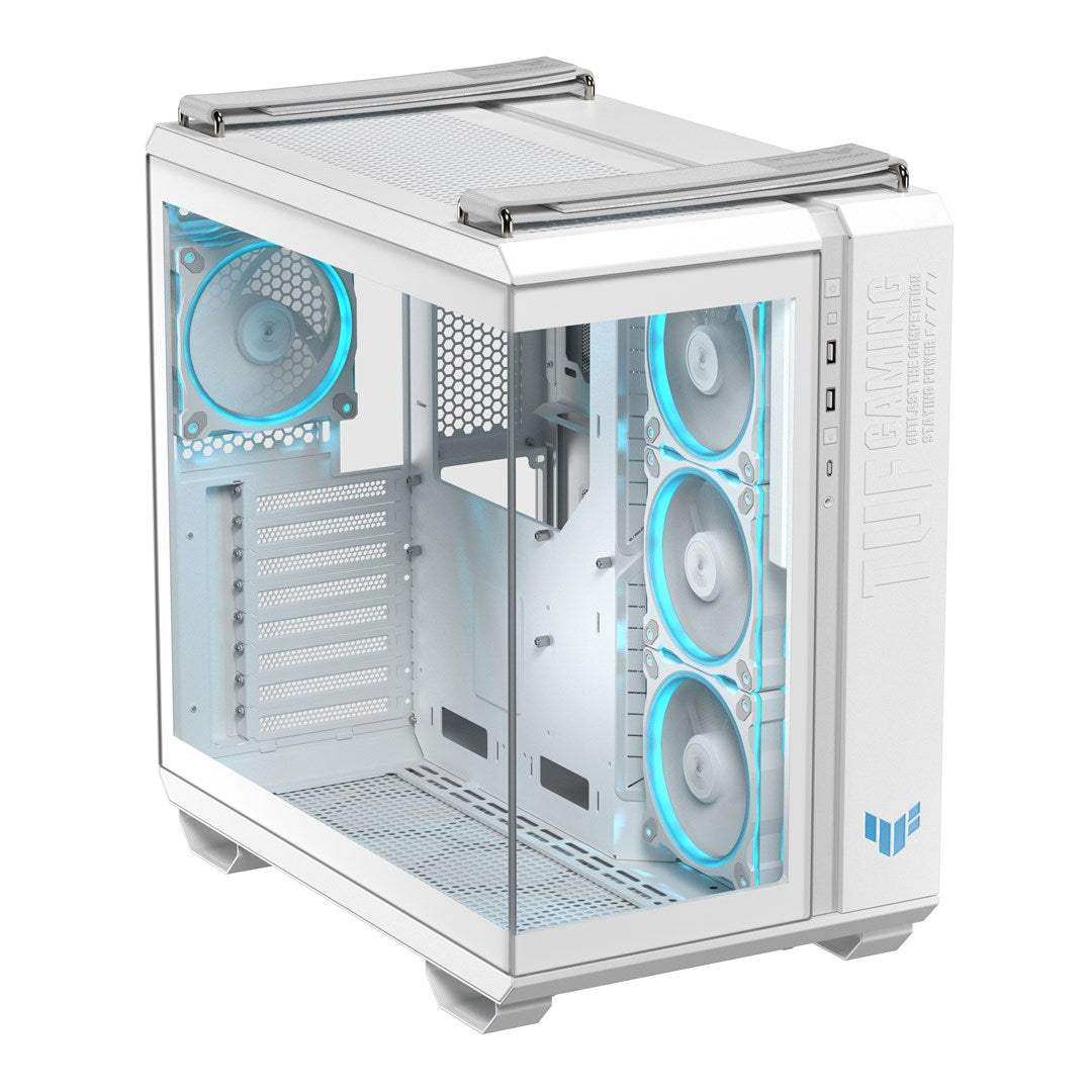 ASUS TUF GAMING GT502 Horizon TG ARGB Midi Tower Case - White