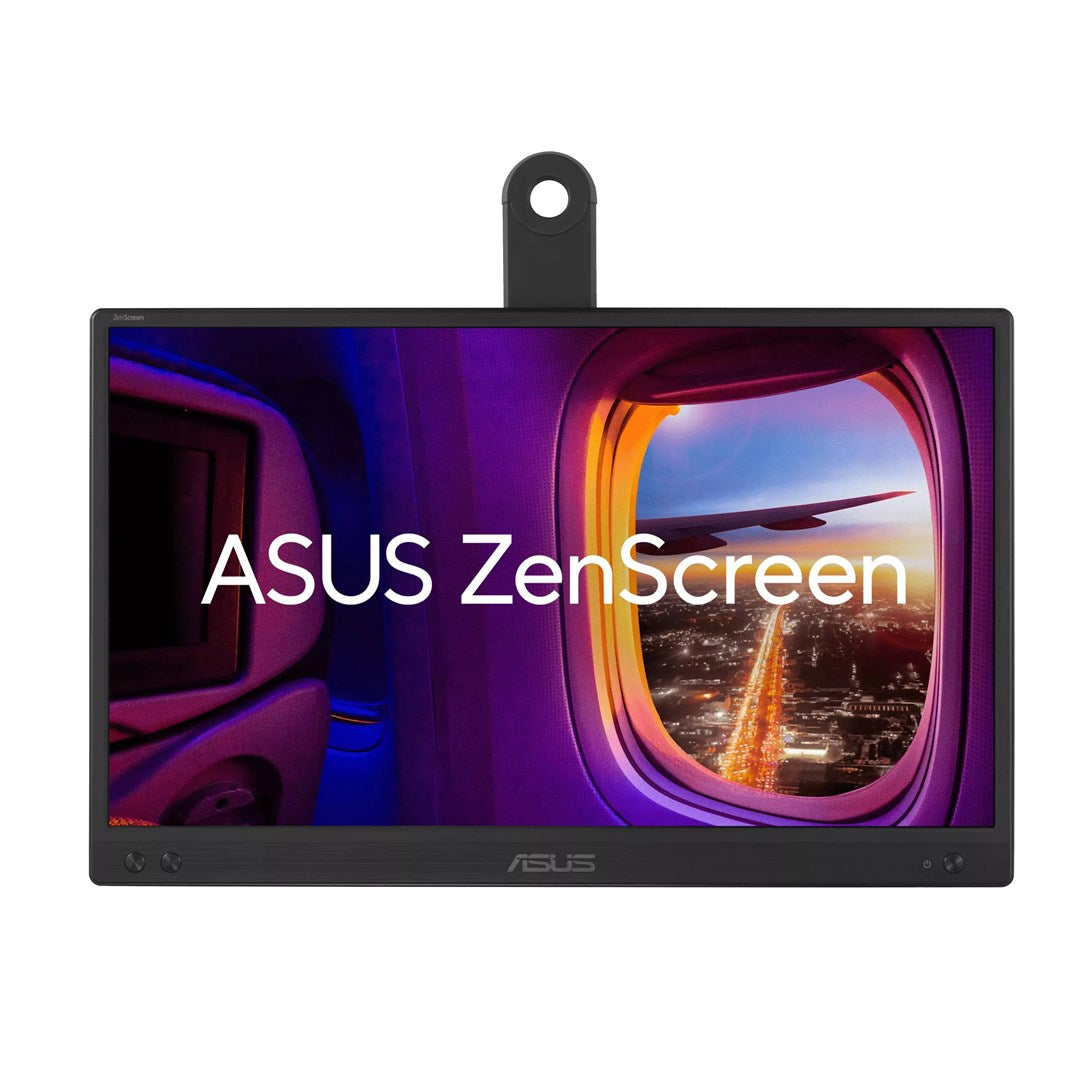 ASUS ZenScreen MB166CR Portable USB Monitor - 16 inch, Full HD, IPS, USB Type-C, Flicker-Free, Blue Light Filter, Anti-Glare, 360° Kickstand (90LM07D3-B03170)