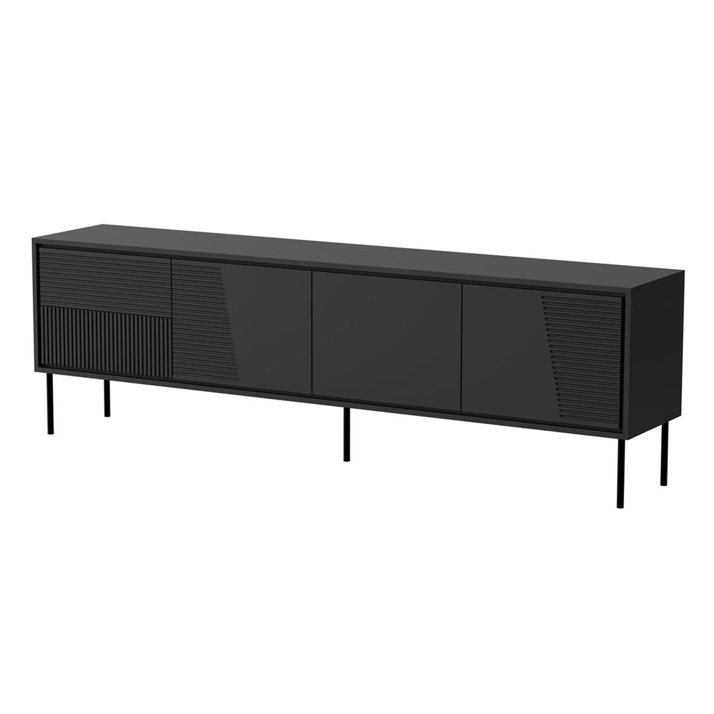 ABI RTV Cabinet 4D 200x38x62 Black Matt