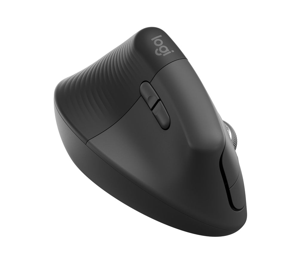 Office Optical Mouse 4000 DPI - Graphite, Left-hand, Wireless + Bluetooth, 10 m Range