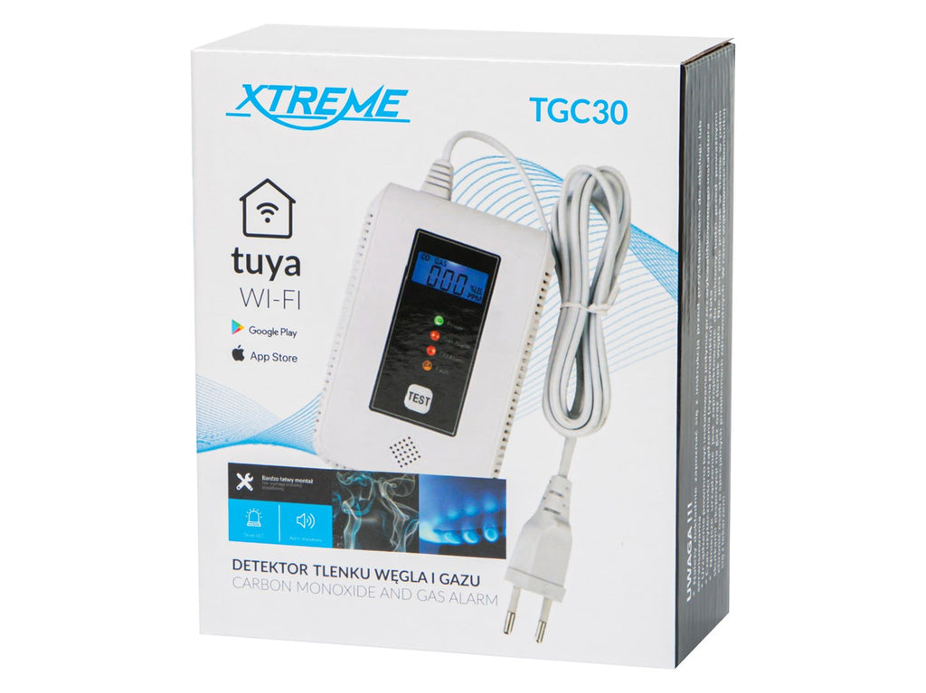 TGC30 WiFi Tuya carbon monoxide and gas detector