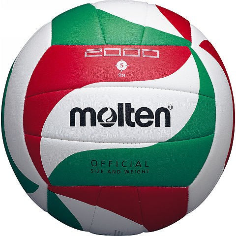Molten V5M2000 Volleyball Size 5 Indoor 300 g PU White Red Green P0481