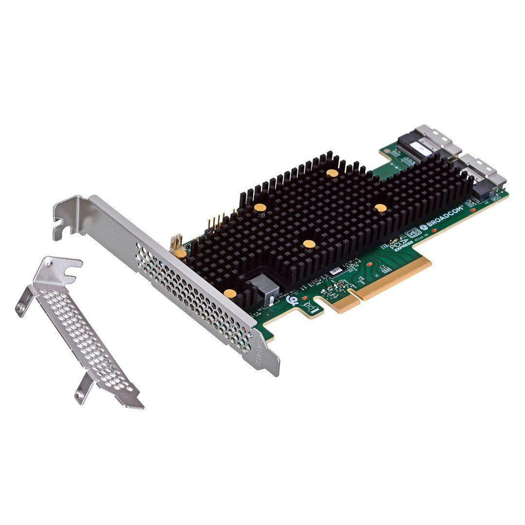 Broadcom HBA 9600-16i - Storage Controller - 16 Ports - SATA 6Gb/s/ SAS 24Gb/s/ PCIe 4.0 - PCIe 4.0 x8
