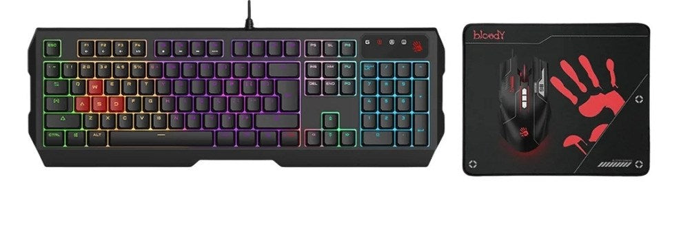 A4Tech Bloody B1700 Keyboard and Mouse Set Wired for Gaming A4TKLA47265