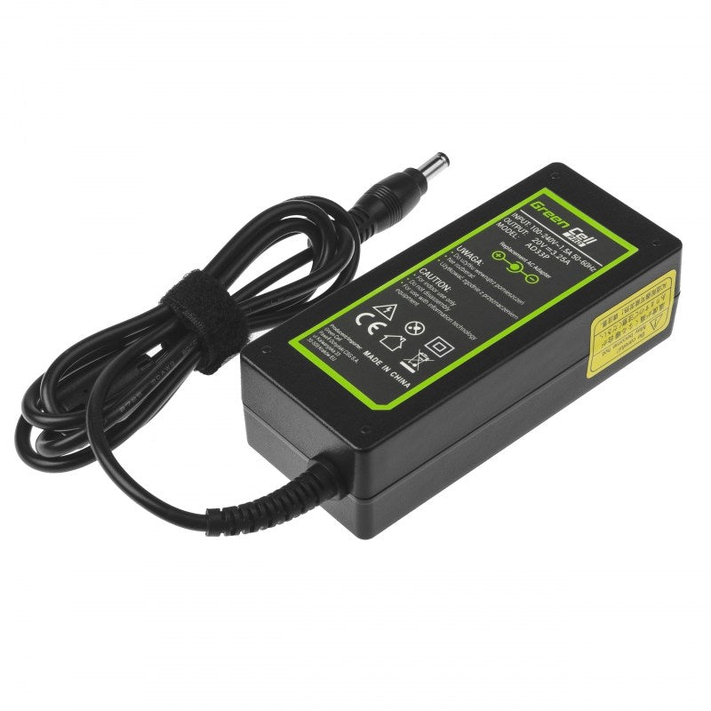 Green Cell AD33P Power Adapter 65W Indoor, Black