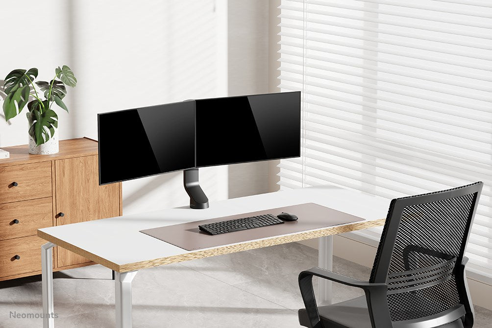 Neomounts FPMA-D860DBLACK Dual Monitor Desk Mount - Black