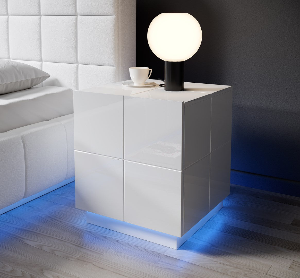 Cama REJA Bedside Table Light Blue Surface Mounted
