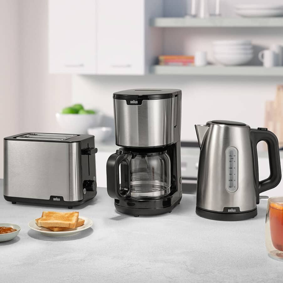 Braun WK 1500 Kettle 1.7 L 2200W Black - Stainless Steel (0X21010067)