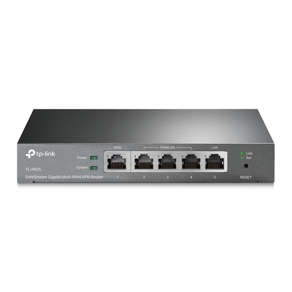 TP-Link Omada Gigabit VPN Router TL-ER605 Black Compact Design