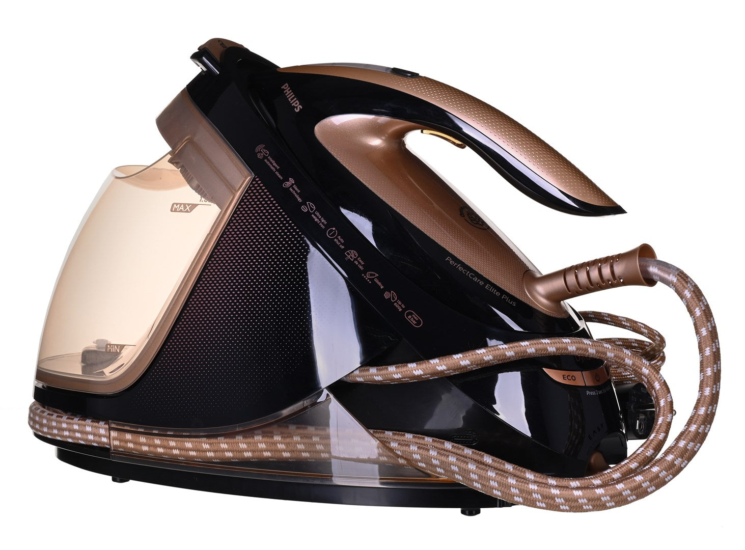 Philips Steam Ironing Station GC9682/80 2700 W 1.8 L T-ionicGlide Soleplate Black Brown