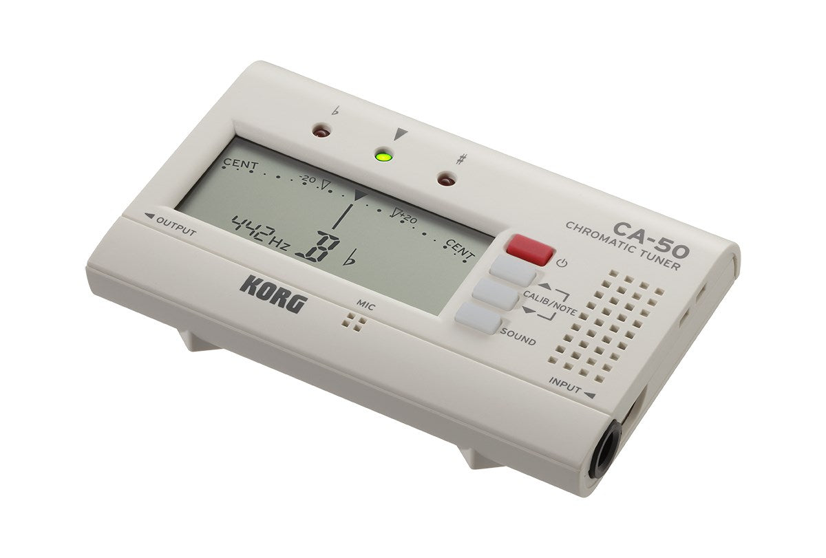 KORG CA-50 Chromatic Tuner, White TUCA50