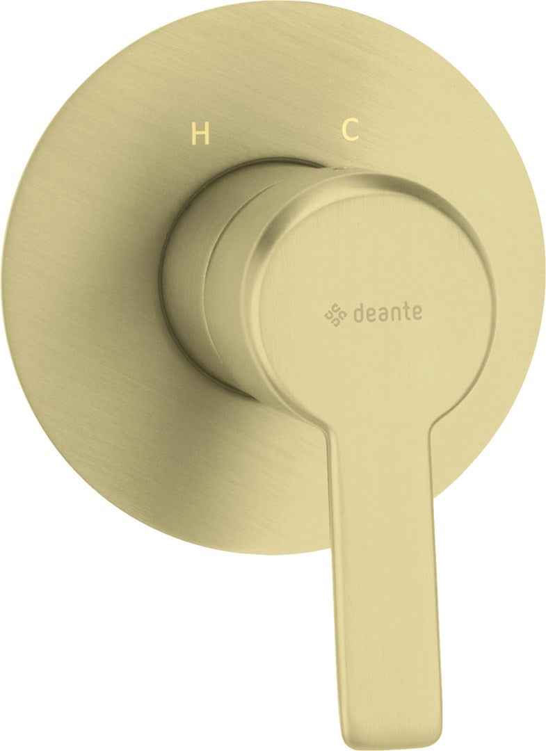 Deante Arnika Concealed Shower Mixer Single-Lever Brushed Gold