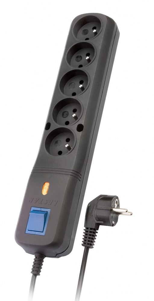 Lestar Power Extension 5 m 230V Indoor Black LV 530W 5,0 m