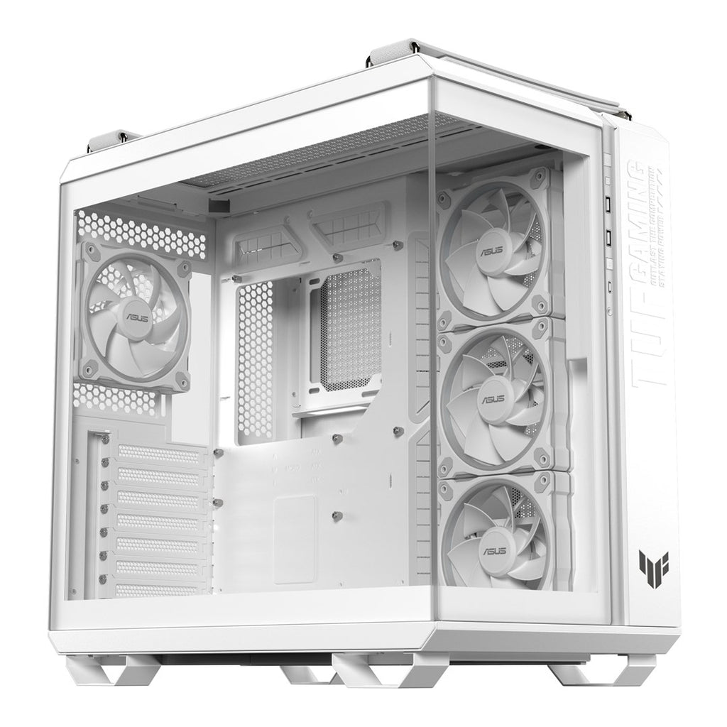 ASUS TUF GAMING GT502 Horizon TG ARGB Midi Tower Case - White