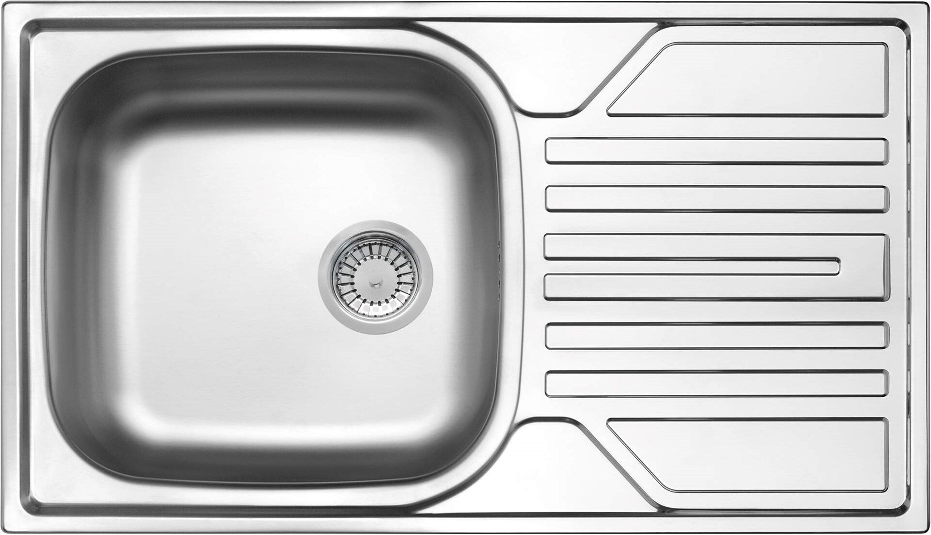 Deante Steel Sink 1-Bowl with Drainer 760x435 mm