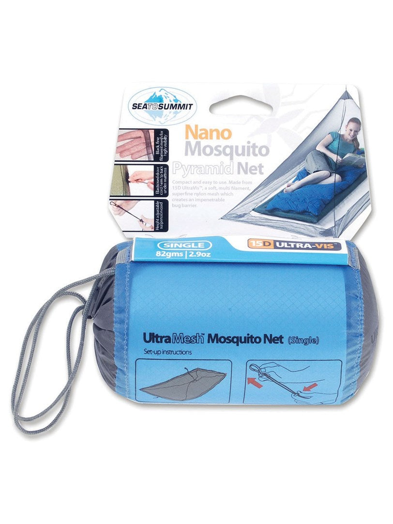 Sea To Summit ANMOSS camping mosquito net Pyramid mosquito net Grey