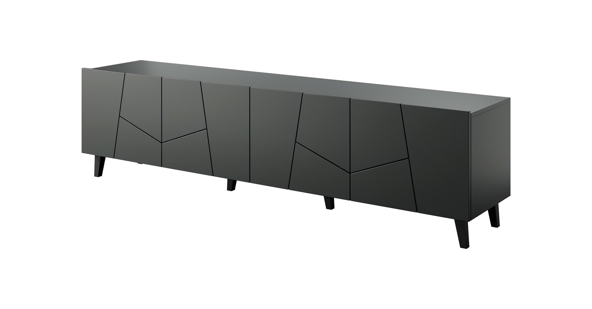 RTV Cabinet ETNA 200x42x52 Matte Black