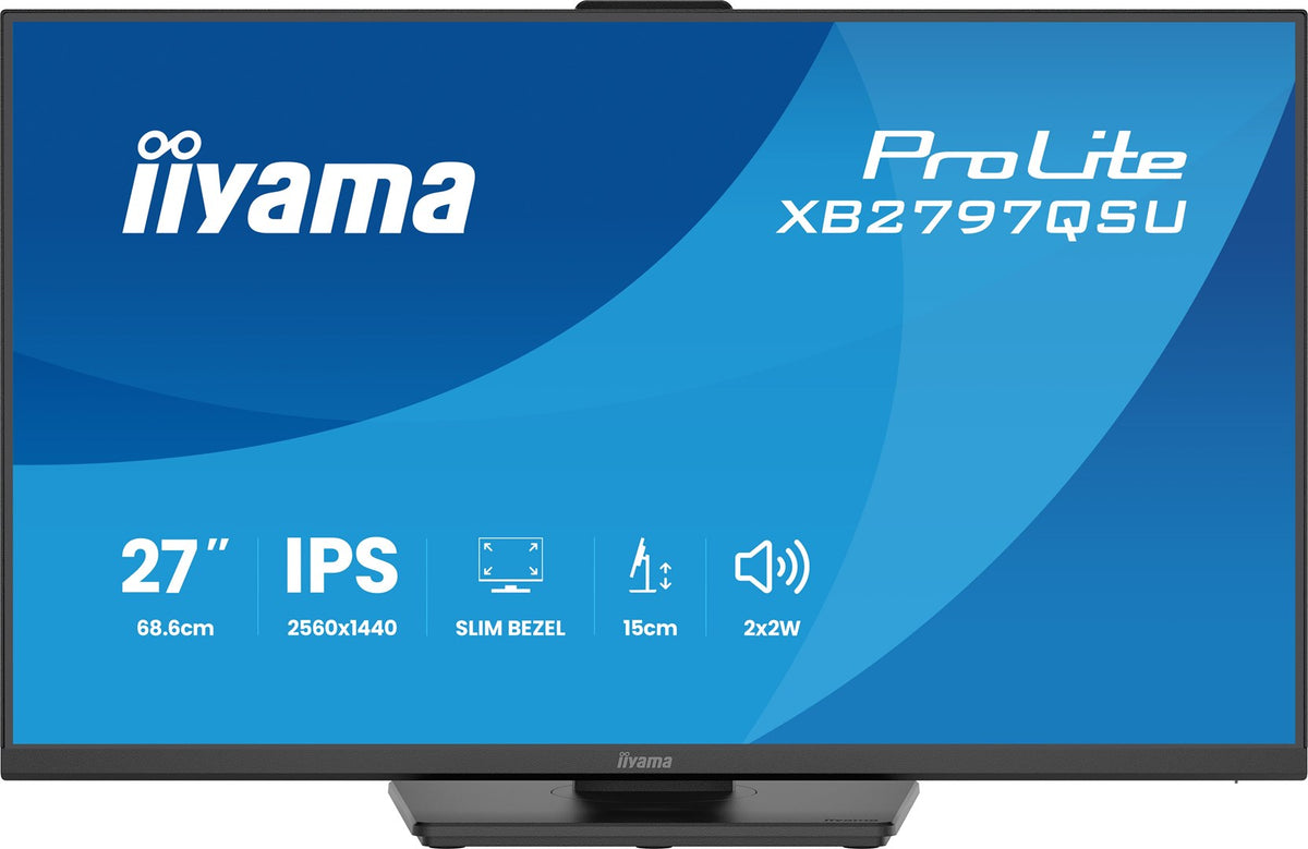 IIYAMA Computer Monitor 27 inch Quad HD 2560 x 1440 IPS XB2797QSU-B1
