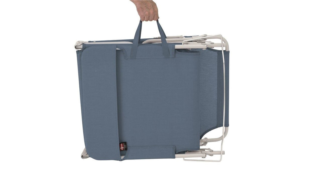 Outwell Tenby Camping Lounger with 3 Legs, Blue