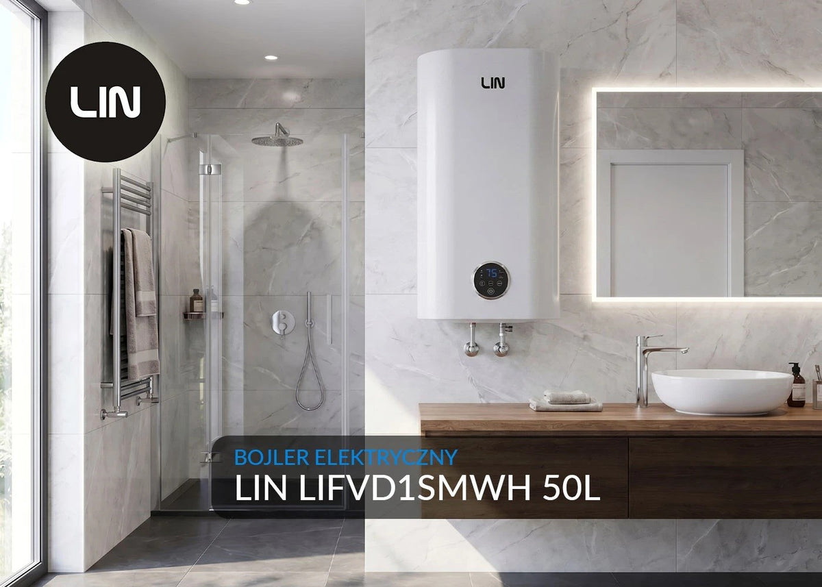 LIN Electric Water Heater 50 L Smart White LIFVD1SMWH