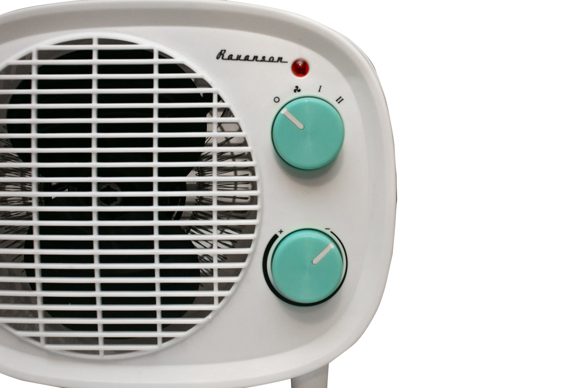 Ravanson Fan Heater 2000W Adjustable Thermostat FH-2000RW