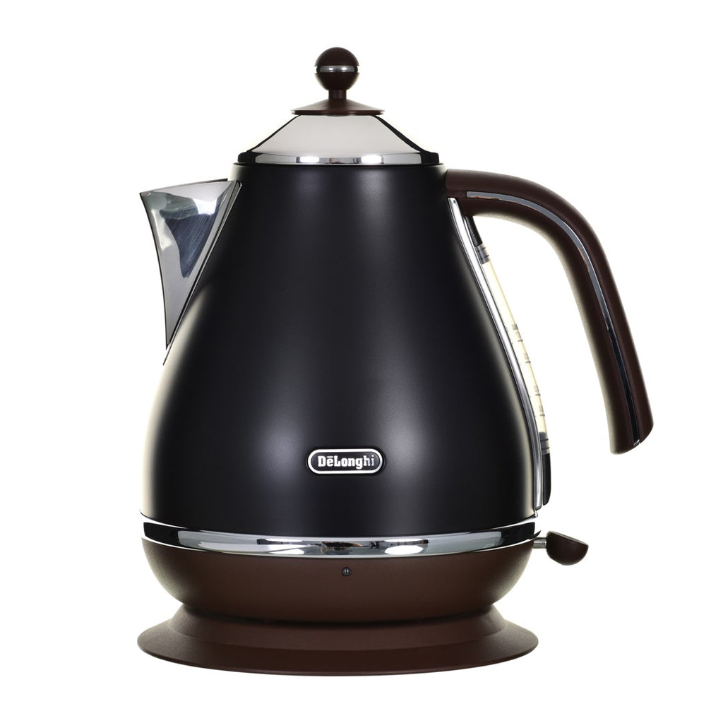 De'Longhi Kettle - KBOV2001.BK - 2000 W - 1.7 L - Matte Black/ Chocolate