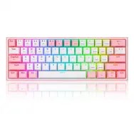 REDRAGON K616 Fizz Pro white/pink keyboard USB + RF Wireless + Bluetooth Pink  White