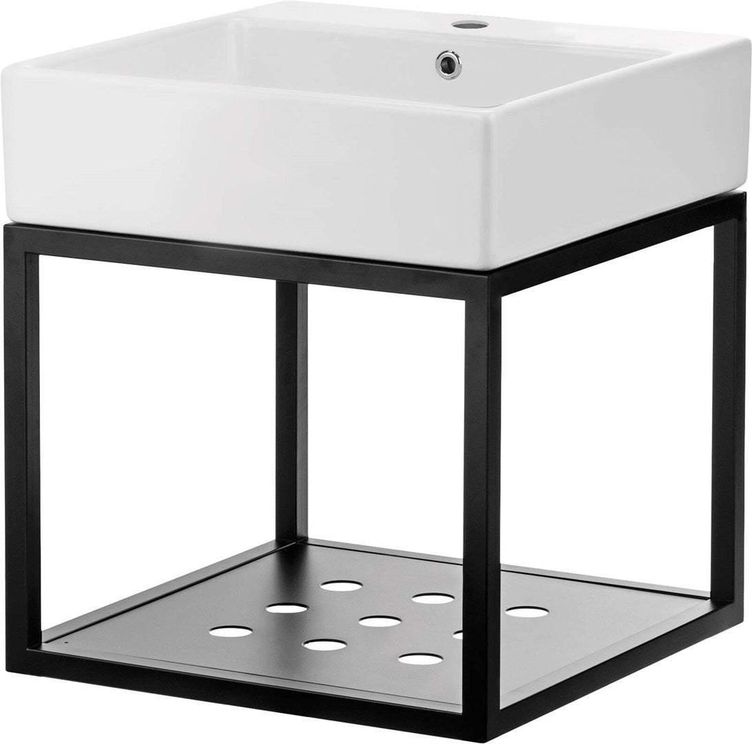Wall-hung bathroom console with washbasin - 50x50 cm