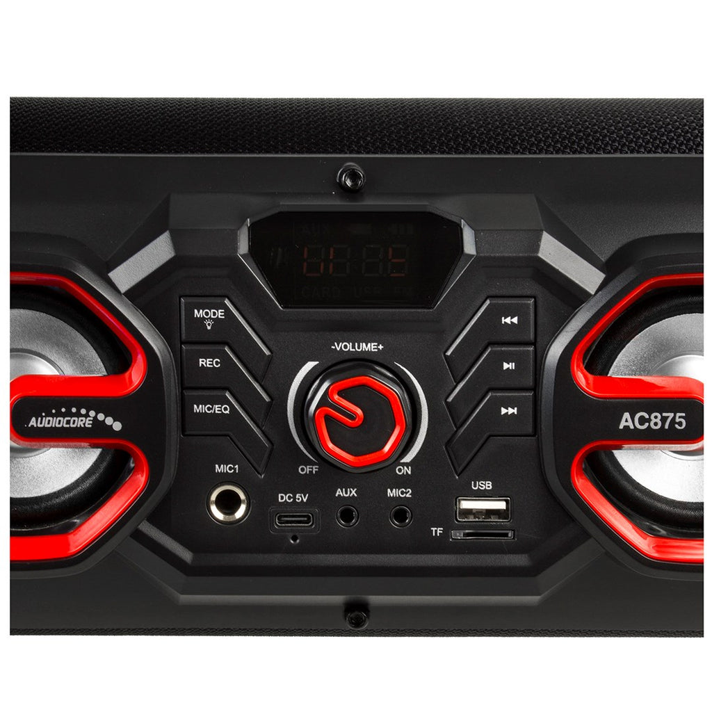 Bazooka Audiocore Portable Speaker Bluetooth 5.0 FM Radio Micro Card SD IPX4 2000mAh AC875