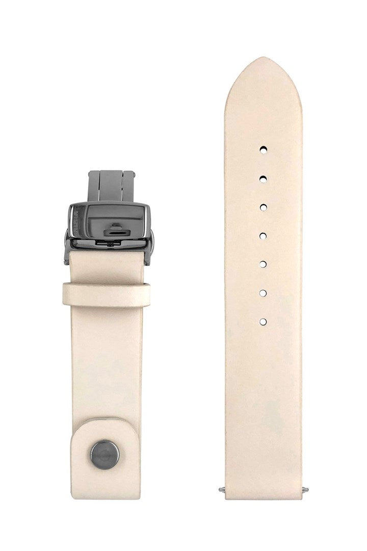 Zeppelin Leather Strap White 18 mm | Model 9L3691798017C18
