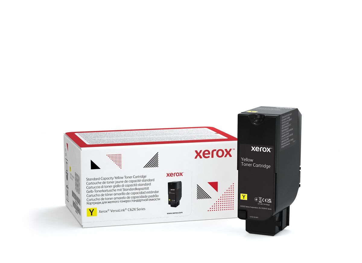 Xerox Toner Cartridge Yellow 006R04623, 6000 Pages Yield, Compatible with VersaLink C625