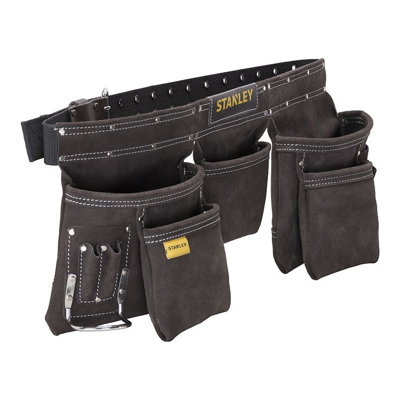 Stanley Leather Tool Apron Multiple Pockets Adjustable Belt STST1-80113
