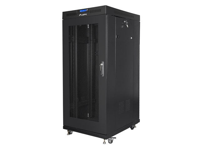 Lanberg Free Standing Rack Cabinet 27U 800 kg LCD Display FF01-6827-23BL