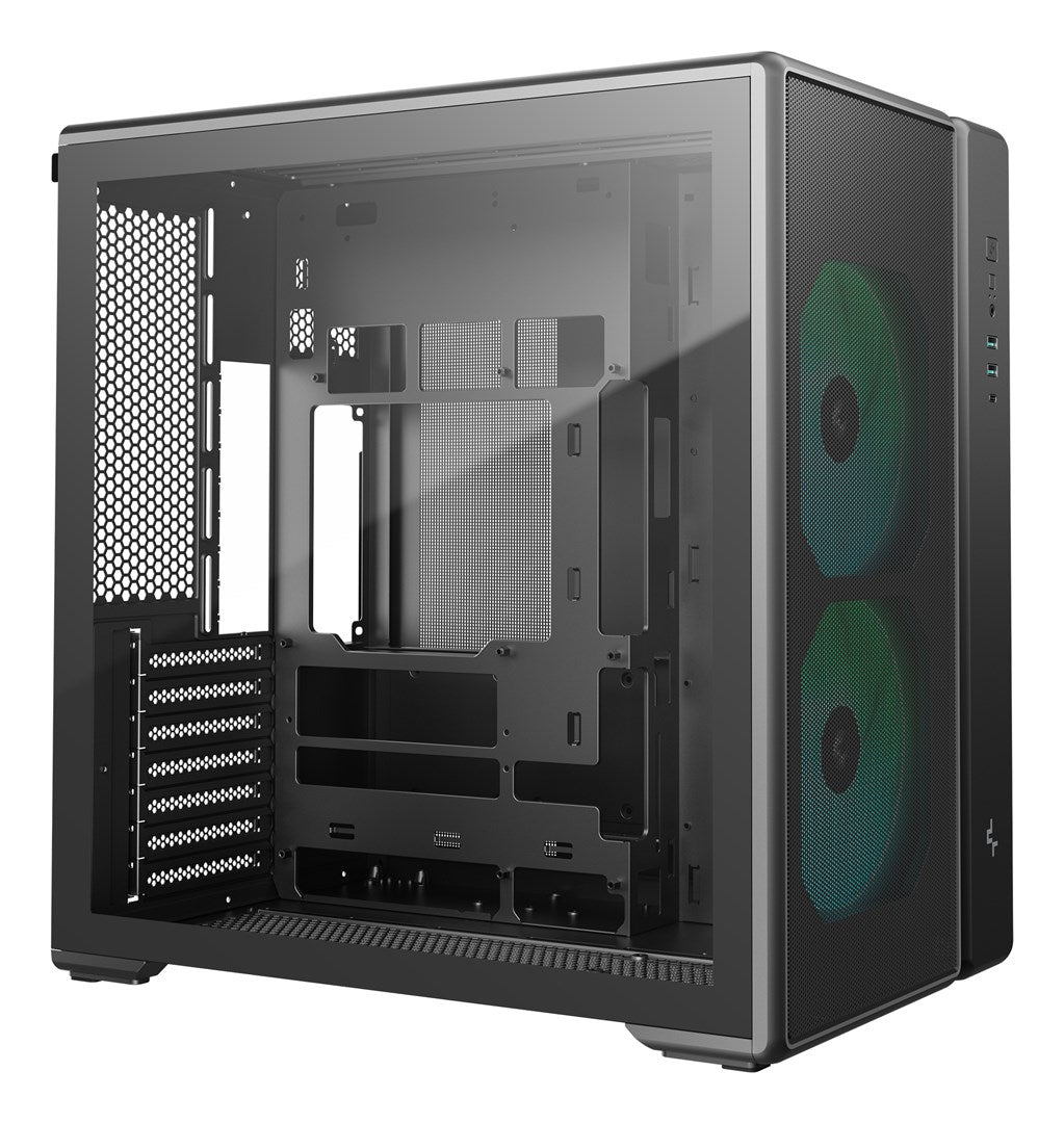 DEEPCOOL CG590 MESH 2F Midi Tower Case Black R-CG590MESH-BKANA2-G